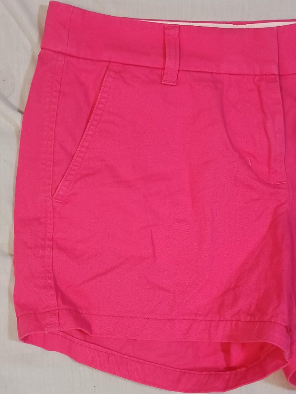 J Crew/Chino Shorts/Womens 4/Pink Broken In Flat Front Preppy Summer Casual Clas - Picture 5 of 8